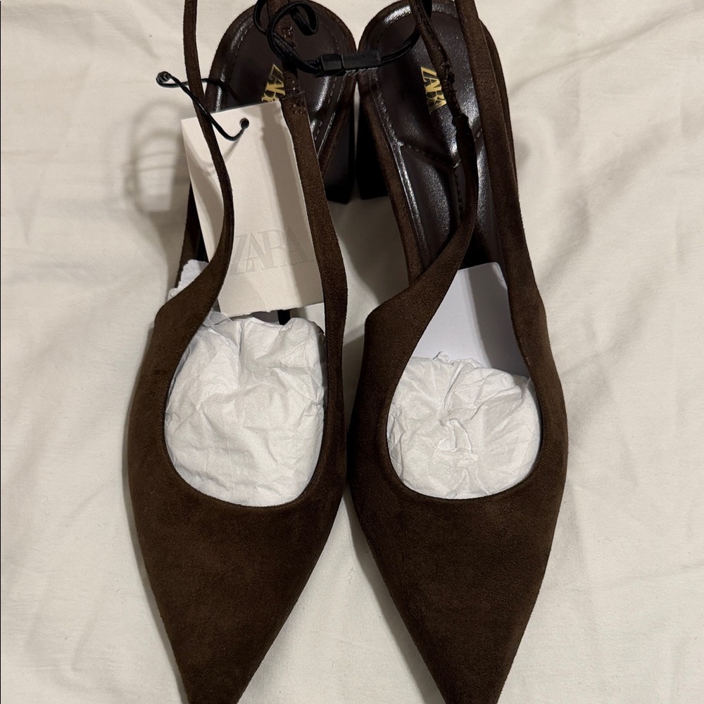 Zara Dark Brown Women's Heels